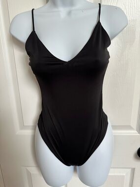 Mind Code Black Satin-Look Slip